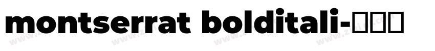 montserrat bolditali字体转换